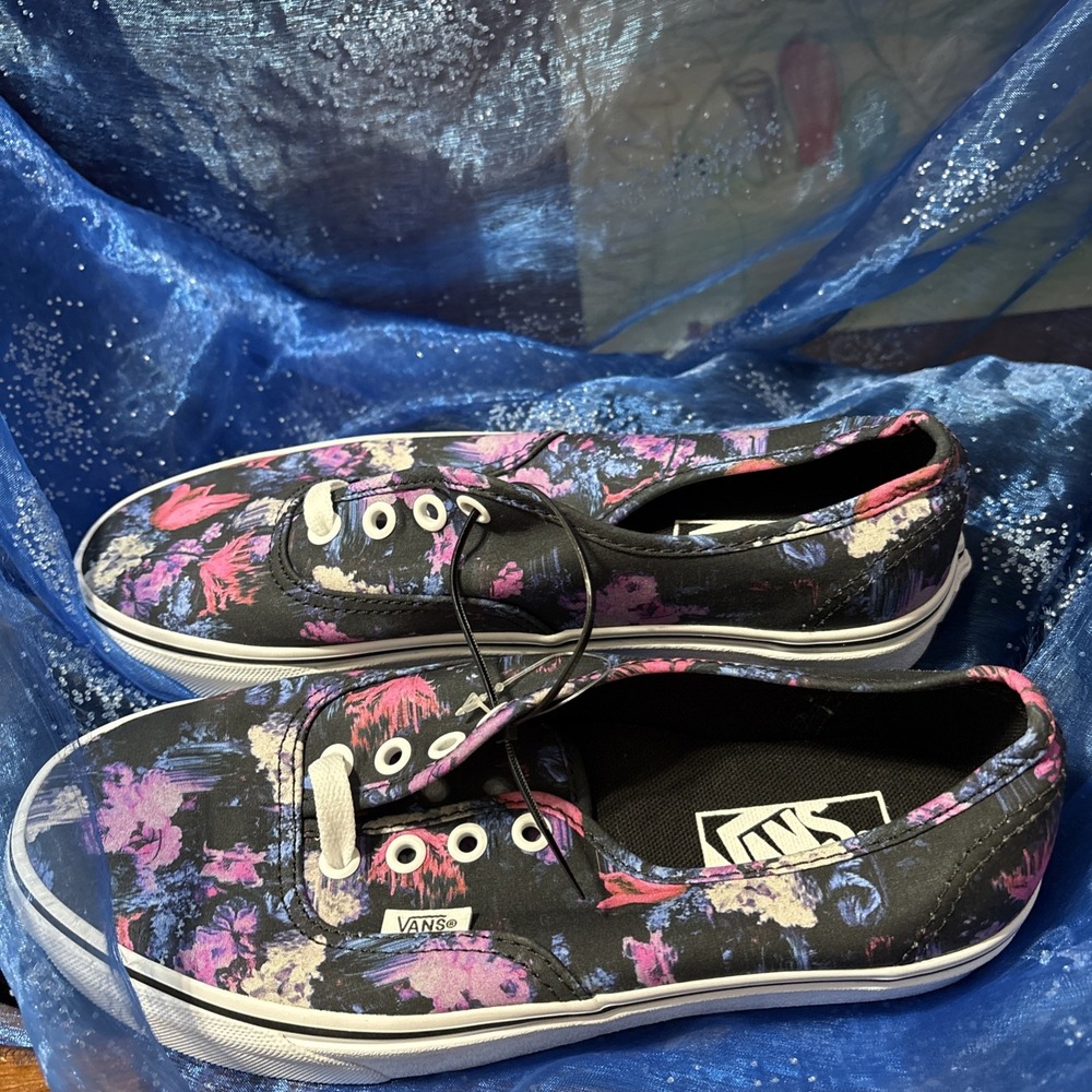 New Vans Off The Wall 500714 BLUE/White/PINK/PURPLE‎ UNISEX MENS 6 WOMEN 7.5